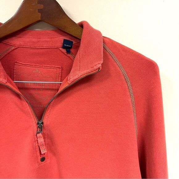 Tommy Bahama orange quarter zip pullover size M - Picture 5 of 7